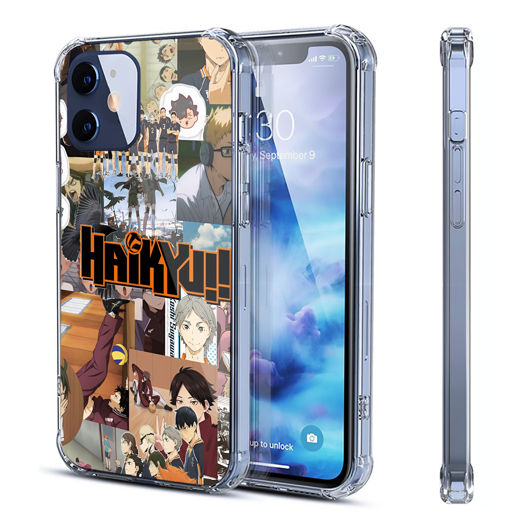 （画像用） ハイキュー!! Haikyu!! 【iPhone 12シリーズ対応】透明スマホケース（クリアソフトケース）